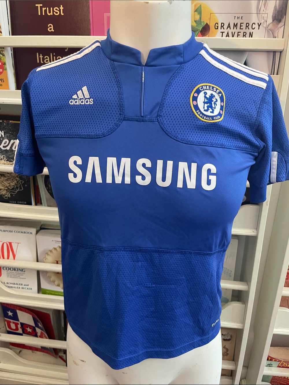 adidas Chelsea Blue Training Top with Samsung Logo